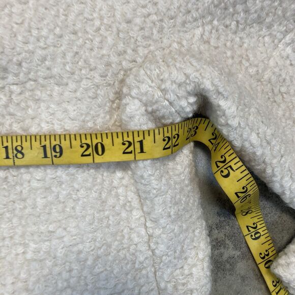 London Fog Heritage Coat Womens Large Ivory Double Breasted Wool Blend Classic - Picture 3 of 13